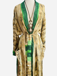 Vintage Silk Long Robe