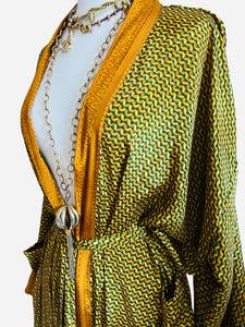 Vintage Silk Long Robe