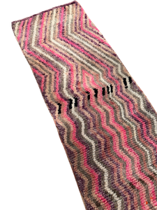 Aubergine Zig Zag Boujaad Runner 2’5”x9’9”