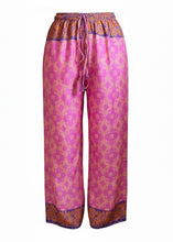 Load image into Gallery viewer, Vintage Sari Silk Palazzo Pant L/XL