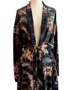 Vintage Silk Long Robe