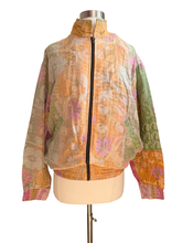 Load image into Gallery viewer, Vintage Kantha Bomber Jacket Reversible