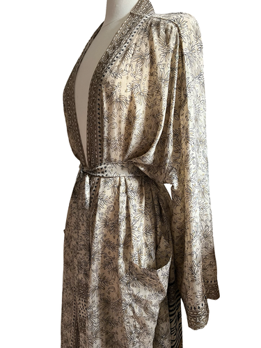 Vintage Silk Long Robe