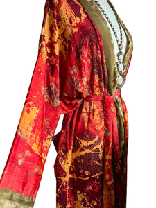Vintage Silk Long Robe