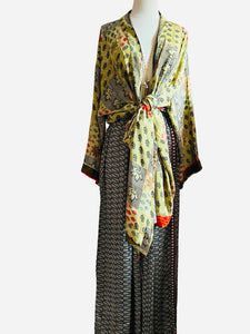 Vintage Silk Long Robe