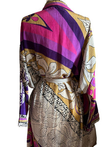 Vintage Silk Long Robe