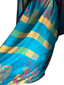 Vintage Silk Long Robe