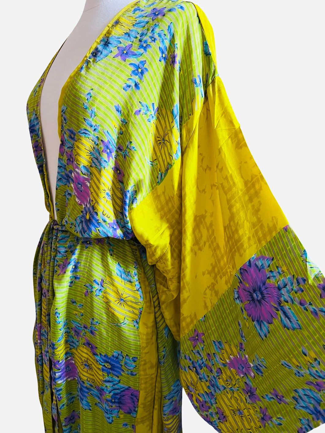 Vintage Silk Long Robe