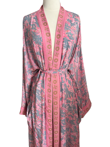 Vintage Silk Long Robe