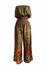 Load image into Gallery viewer, Vintage Silk Sari 2pc Pant Set