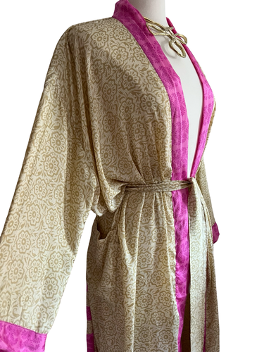 Vintage Silk Long Robe