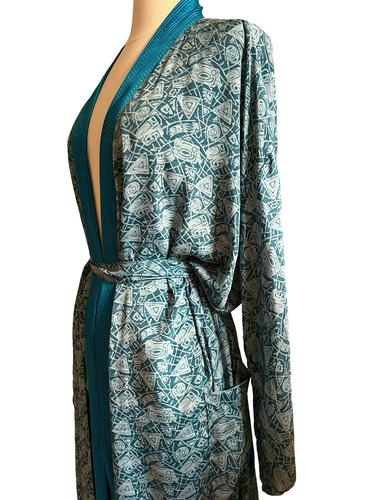 Vintage Silk Long Robe