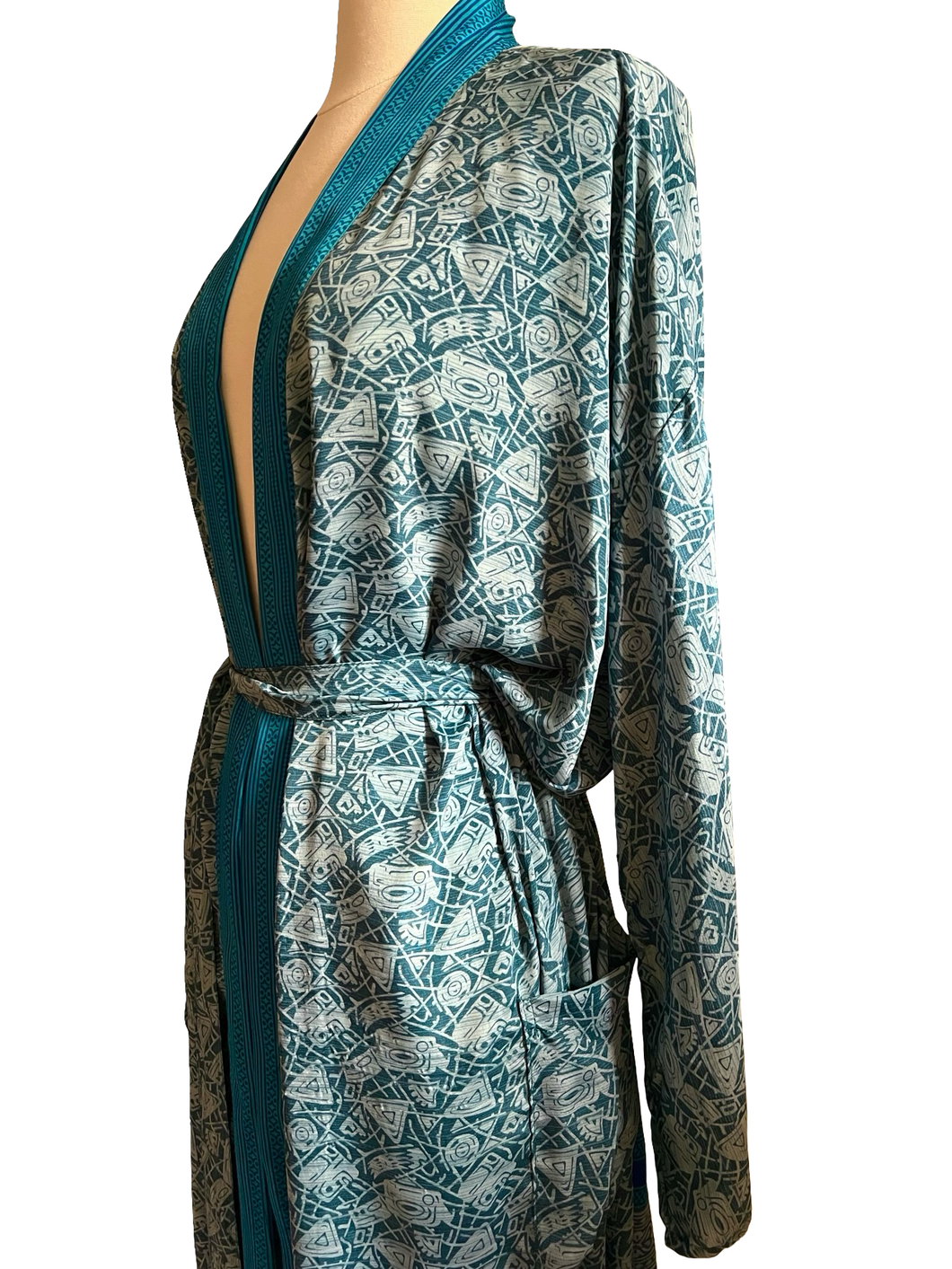 Vintage Silk Long Robe