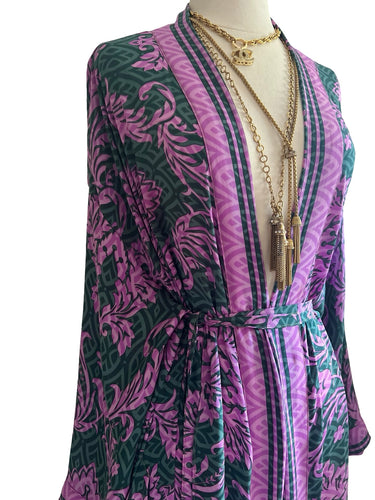 Vintage Silk Long Robe