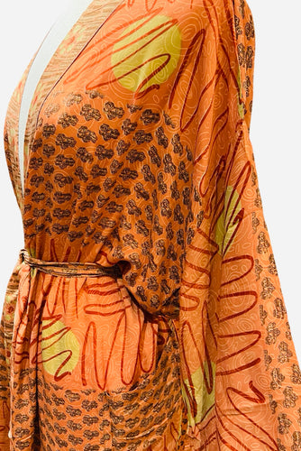 Vintage Silk Long Robe