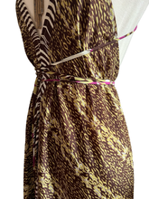Load image into Gallery viewer, Vintage Silk Sari Dress Midi