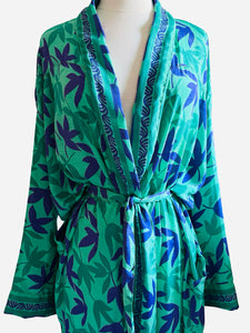 Vintage Silk Long Robe