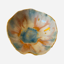 Load image into Gallery viewer, Icelandic Northern Lights Dish Blue with Gold