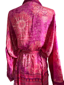 Vintage Silk Long Robe