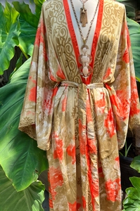 Vintage Silk Long Robe