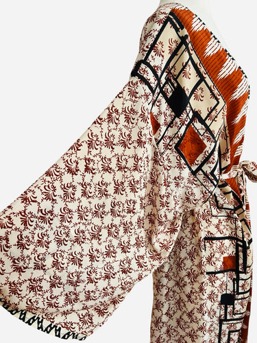 Vintage Silk Long Robe