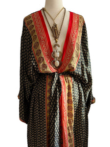 Vintage Silk Long Robe