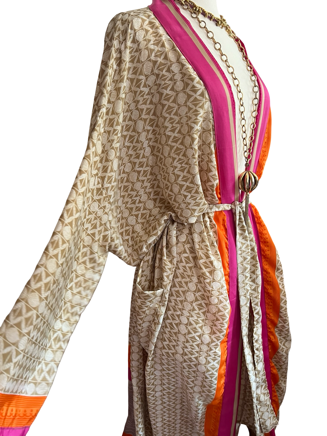 Vintage Silk Long Robe