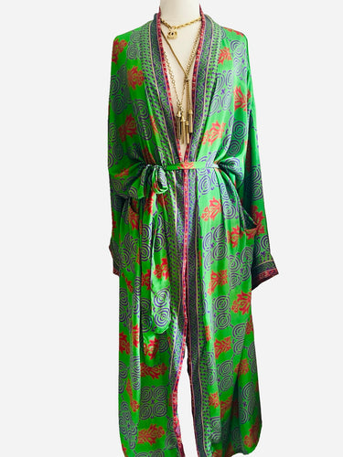 Vintage Silk Long Robe