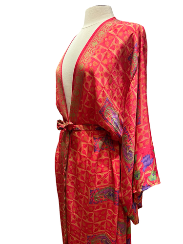 Vintage Silk Long Robe