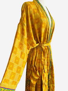 Vintage Silk Long Robe