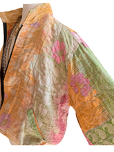Load image into Gallery viewer, Vintage Kantha Bomber Jacket Reversible
