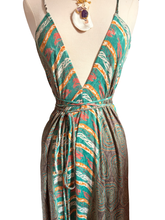 Load image into Gallery viewer, Vintage Silk Sari Dress