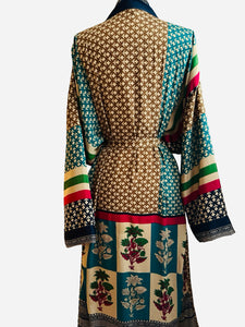 Vintage Silk Long Robe