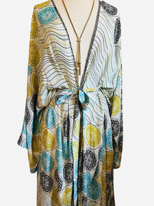 Vintage Silk Long Robe