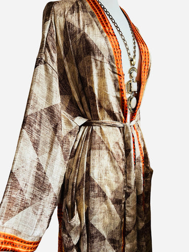 Vintage Silk Long Robe