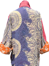 Load image into Gallery viewer, Vintage Kantha Coat Reversible