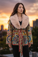 Load image into Gallery viewer, Vintage Sage Suzani Embroidered Jacket