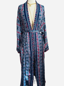 Vintage Silk Long Robe