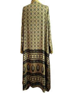 Vintage Silk Long Robe