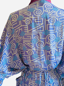 Vintage Silk Long Robe