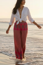 Load image into Gallery viewer, Vintage Sari Silk Palazzo Pant L/XL