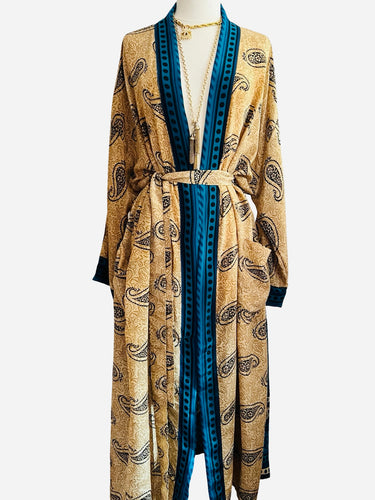 Vintage Silk Long Robe