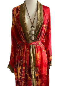 Vintage Silk Long Robe