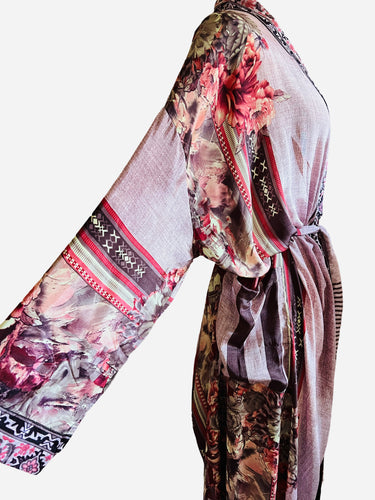 Vintage Silk Long Robe