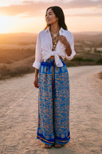 Load image into Gallery viewer, Vintage Sari Silk Palazzo Pant Small