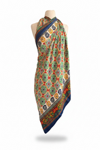 Load image into Gallery viewer, Vintage Silk Sari Sarong
