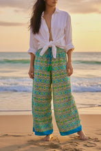 Load image into Gallery viewer, Vintage Sari Silk Palazzo Pant L/XL