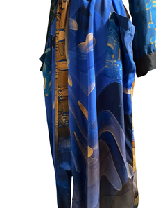 Vintage Silk Long Robe