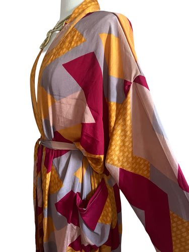 Vintage Silk Long Robe