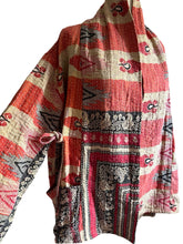 Load image into Gallery viewer, Vintage Kantha Jacket Reversible